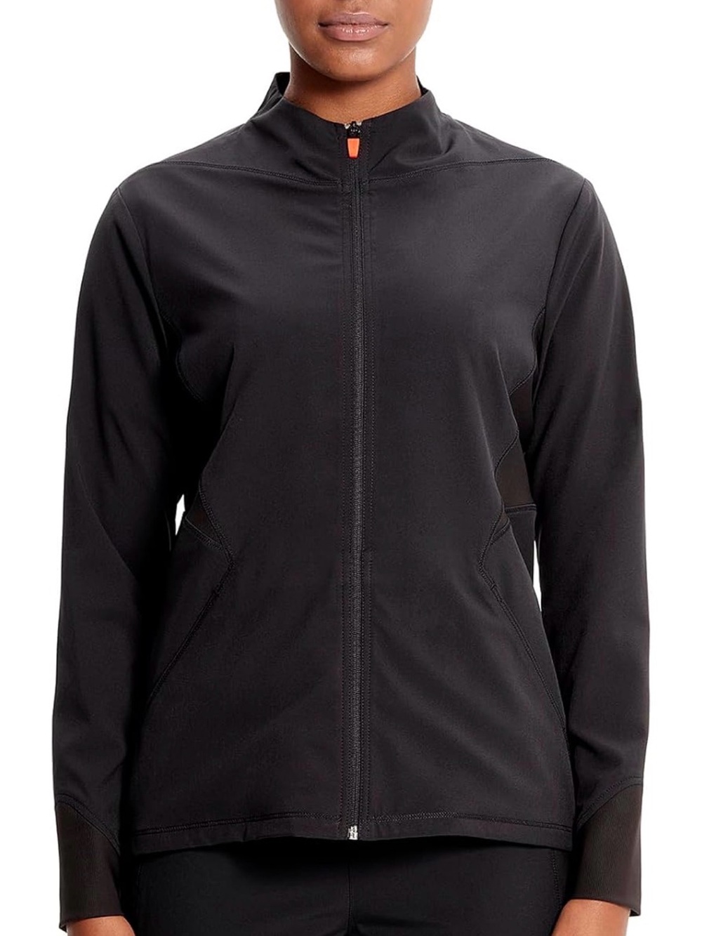 Infinity Full Zip Scrub Jacket for Women - Black - XS